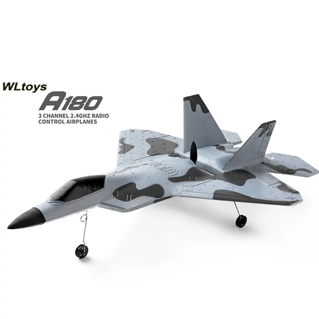 WLtoys XK A180 RC Airplane 2.4GHz 3 Channel 6-Axis Gyro F22 Raptor RC Plane Glider Throwing Wingspan Foam Planes Fixed Wing RTF - Image 4